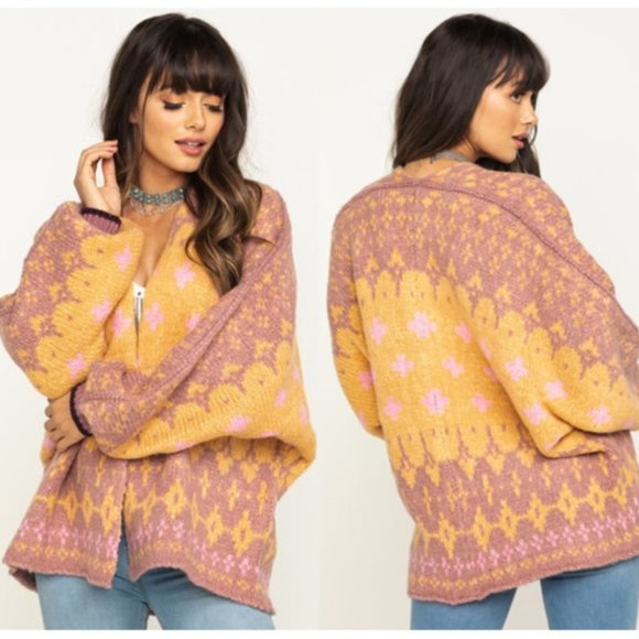 Free people winter wonderland cardigan Clearance
